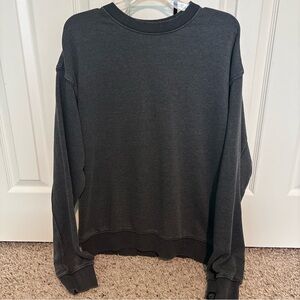 Men’s Size Large L Free Planet Gray / Black Sweatshirt Pullover